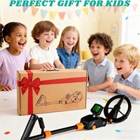 Détecteur de métaux Upinttor pour enfants, léger, haute précision, étanche, bobine de recherche de 7,5 pouces, écran LCD intuitif, alarme sonore, plage