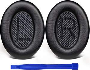 Almohadillas de repuesto para auriculares QuietComfort 35 (QC35), cómodas y silenciosas, 35 II (QC35 ii), almohadillas para las orejas con La más suave - Product Image 2