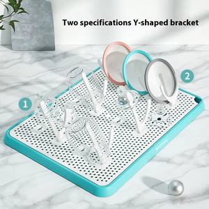 Égouttoir manuel <span class=keywords><strong>pour</strong></span> biberons, support <span class=keywords><strong>pour</strong></span> tétines, séchoir de rangement, sans BPA, en PP, <span class=keywords><strong>pour</strong></span> bébés de 1 à 2 ans, étagère de nettoyage - Product Image 5