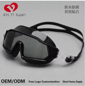 Xin Yi Xuan Swimming Goggles <b>Mirror</b> Coated Lens Anti Fog <b>Plastic</b> Frame Blue Color Universal Fit - Product Image 5