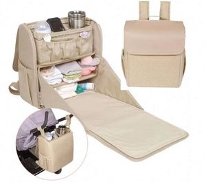 Free Sample Newest Baby Diaper <b>Bag</b> Mommy Backpack Travel Bassinet Foldable Baby Changing <b>Bed</b> Diaper <b>Bag</b> - Product Image 2