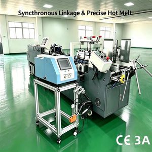 CQT-580 Mini <b>Box</b> Folder Gluer <b>Electric</b> High Speed Automatic <b>Box</b> <b>Making</b> <b>Machine</b> Cold Glue - Product Image 1