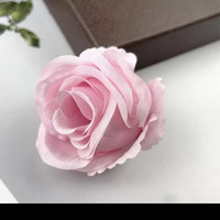 Groothandel 8cm Roze Kunstbloemen Hoofden DIY Bloemassortiment Kit voor Bruiloft Fotografie Afstudeerhoed Haaraccessoires