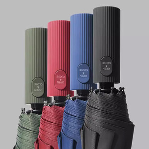 Large Wholesale Folding Full-<b>Automatic</b> Sunny <b>Umbrella</b> Set for Men and Women Black Rubber Sunscreen Double Now - Product Image 1