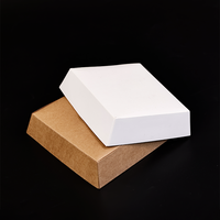 Caja de cartón desechable de grado alimenticio personalizada para hamburguesas, embalaje de papel para hamburguesas, caja pequeña para pasteles