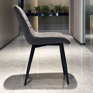 Ghế ăn phòng khách cao cấp bọc vải nhung, chân kim loại - Product Image 2