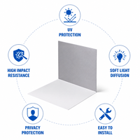 Plaque de polycarbonate givré OEM personnalisée haute résistance 2mm 4mm pour toiture d'entrepôt et construction