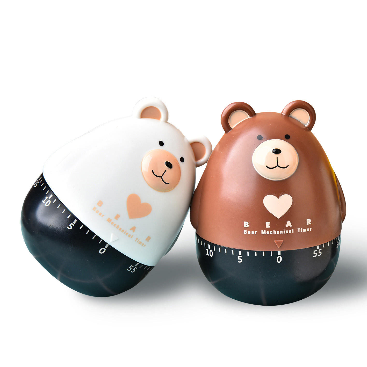 Cartoon Cute Bear Countdown Productivity Desk Timer google Mechanical Kitchen Timer Mini Kids Visual Pomodoro Study Timer