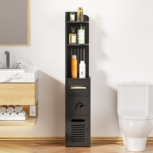 Oushumei Bathroom Storage <b>Cabinet</b> 4 Layers <b>Corner</b> Freestanding Shelf For Toilet With Durable Design - Product Image 2