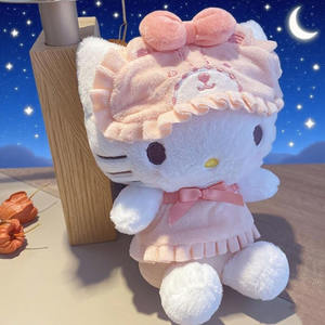 ชุดนอนเฮลโลคิตตี้และเพื่อน8 'ของเราจัดส่งเร็ว3-5วันตุ๊กตานุ่มนิ่มน่ารักสีชมพูตุ๊กตาของเล่นรูปสัตว์ยัดไส้ - Product Image 5
