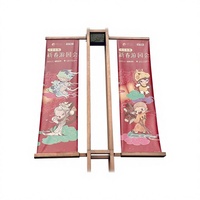Bannière suspendue découpée sur mesure, en tissu occultant double jet PET robuste avec œillets pour stand de salon professionnel
