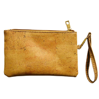 Liège trousse de maquillage petite pochette en liège pochette à fermeture éclair sac de toilette en liège pochette de rangement