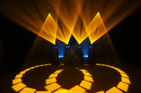 Tête Mobile LED Polarlights BWS Faisceau LED 250W Wash Spot avec CMY CTO pour Spectacles Scéniques et Concerts