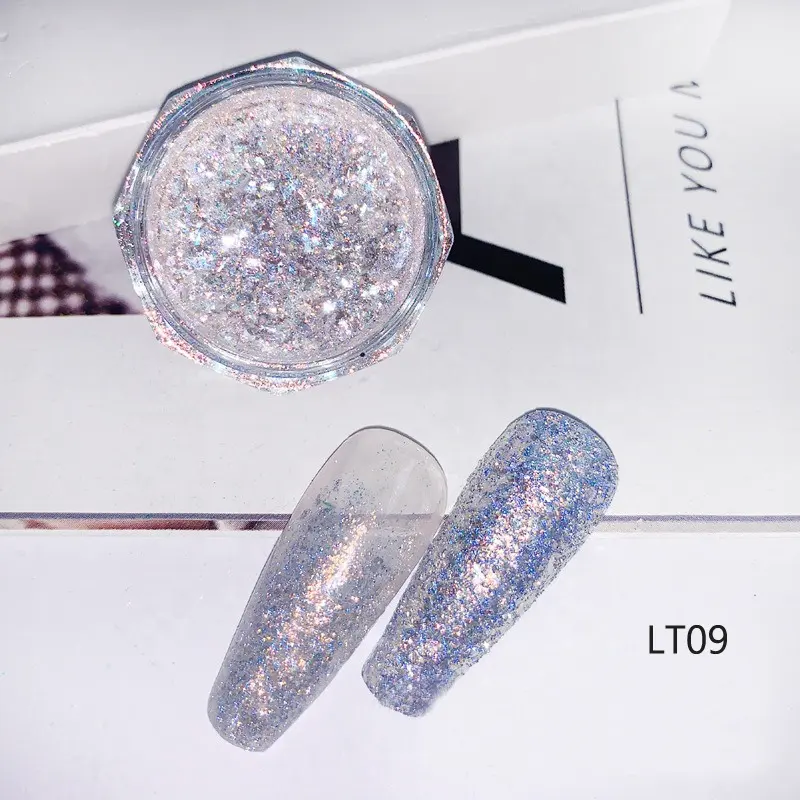 Fabricant De Paillettes Colorées À La Main 3d Nail Art Fournitures Ongles Produits