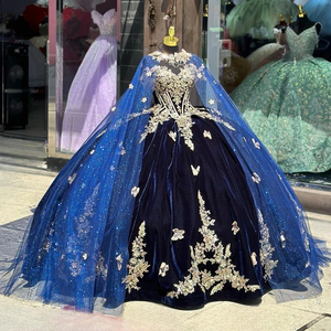 green emerald velvet dress Sparkly Royal Blue Ball Gowns Beaded Sweet 16 Ball Gown Quinceanera Dr   SELINADRESS