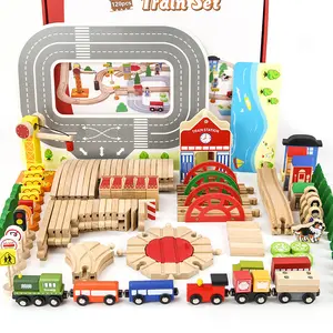 COMIKI 120 Kinder pädagogisches Buchenholz Thomas Small Train Track Spielzeug Kindergarten Geschenke Großhandel grenz überschreitend
