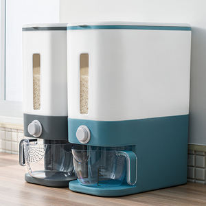 Contenedor de Alimentos de Grado Alimenticio, Personalizado, de Cocina, Estilo Nórdico, con Inyección Automática, de Polipropileno, para Almacenamiento de Alimentos para Mascotas, 10-20 L, Rectangular, para Cereales y Arroz - Product Image 5