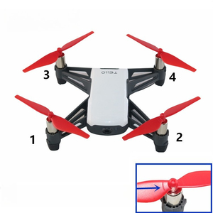 Lames en plastique pour hélices de drone, adaptées aux lames colorées <span class=keywords><strong>TELLO</strong></span> <span class=keywords><strong>EDU</strong></span>, 2 paires d'accessoires pour drone - Product Image 4