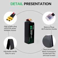Batterie au lithium Hv rechargeable de haute qualité 3S 4S 6S 12S 5000mAh 7000mAh pour drones agricoles