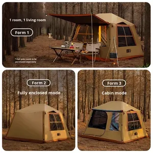 Tienda de Campaña Inflable Portátil de Una Sola Capa de Oxford para Verano, Equipo de Campamento Plegable de Instalación Rápida para Estar Acompañado por <span class=keywords><strong>la</strong></span> Noche en <span class=keywords><strong>la</strong></span> Naturaleza - Product Image 2