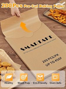 All'ingrosso carta pergamena resistente Non sbiancata teglie da forno antiaderenti per alimenti rivestiti carta da imballaggio - Product Image 4