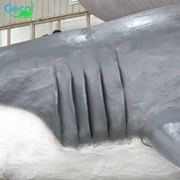 Gecai Grand requin blanc grandeur nature Animaux animatroniques Modèle réaliste de grand requin blanc à vendre