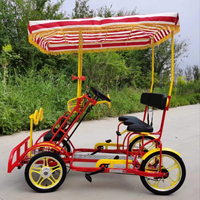 LOCATION TOURISTE 6 PERSONNES 4 ROUES SURREY BIKE AVEC LUMIÈRE LED ET SIÈGE BÉBÉ AVANT QUADRICYCLE