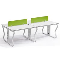 Mobilier de bureau moderne Bureau du personnel 2 postes de travail double face Bureau d'agent Approvisionnement Mobilier de bureau Bureau du personnel