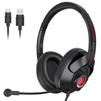 E3Plus Casque de jeu filaire ou sans fil Qualité sonore HI-FI pour PS4 /xbox avec commande vocale Son filaire et surround