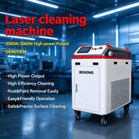 Machine de nettoyage au laser pour l'élimination de la rouille des métaux, 2000W 3000W, laser pulsé JPT pour un nettoyage rapide et facile