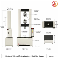 Máquina de Ensayo de Tracción y Compresión Universal Electrónica Clase 0.5 WDW-100 200 300 100-300kN para Metal, Plástico y Caucho