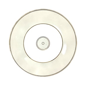 Golden Line Ceramics Round Luxury Expensive Plates Fine Bone China Gold Proclain From Shanxi China <b>Dinnerware</b> Sets - Product Image 6
