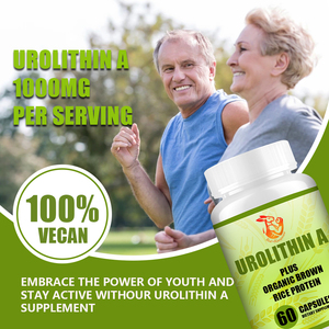 Cápsulas de Urolithin A OEM ODM con proteína de arroz integral orgánica en polvo, suplementos herbales para la salud y el bienestar, dieta saludable. - Product Image 6
