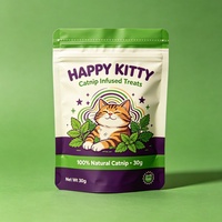 Sac polyvalent personnalisé pour aliments pour chats, avec fermeture refermable anti-lumière, pour l'emballage en vrac de compléments minéraux pour chats