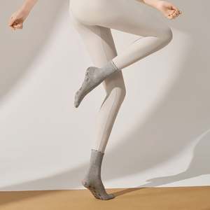 Yoga Socks for Women Anti-slip Pilates Socks Ballet Style Cotton Mid-to-high Calf Suitable for Sports and Fitness - Product Image 3