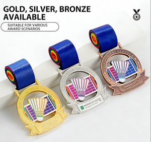 Médailles de sport personnalisées en émail souple or et argent pour marathon, <span class=keywords><strong>natation</strong></span>, fabricant de médailles métalliques pour finishers, conception gratuite - Product Image 3