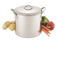 Ensemble de 4 casseroles en acier inoxydable poli SS304 de qualité supérieure avec couvercle en dôme de classe 4, compatibles lave-vaisselle, écologiques, pour cuisinière à gaz, usage hôtelier