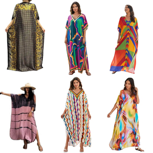 Nuova Abaya Musulmana Africana alla Moda, Ampia e Casual, con Stampa Elegante e Diamanti, <span class=keywords><strong>Abbigliamento</strong></span> Femminile Molto Richiesto - Product Image 3