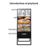 Pantalla Digital LCD Plegable Portátil de 32/43 Pulgadas 4K para Interiores con Revestimiento Antideslumbrante y CMS Basado en la Nube para Publicidad OEM