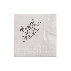 Nuevas servilletas impresas con palabras para la temporada de graduación, servilletas desechables con temática de fiesta. - Product Image 5