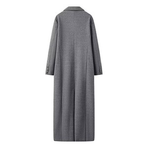 <span class=keywords><strong>Trench</strong></span> da <span class=keywords><strong>Donna</strong></span> a Doppio Petto a Maniche Lunghe Casual e alla Moda <span class=keywords><strong>Grigio</strong></span> con Collo a Revers Fodera in Lana Imbottito in Piuma Poliestere per Adulti - Product Image 2