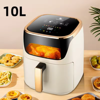 Fours 8L friteuses intelligentes friteuse à air multifonctionnelle mécanique voix écran tactile Friteuse électrique friteuse à air électrique