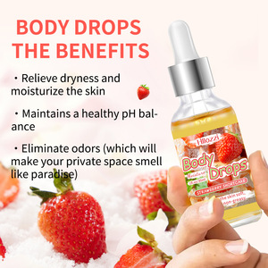 Cross-border Exclusive OEM <strong>Body</strong> Drops Massage Essential <strong>Oil</strong> 100% Pure Glycerin Infused Strawberry Cake Scent <strong>Moisturising</strong> - Product Image 3