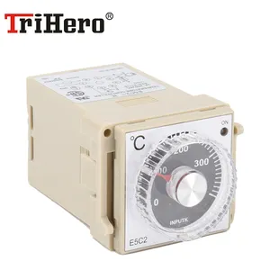 E5C2 Pointer Knob 48*48MM AC 220V Display PID Digital Thermostat Regulator Temperature Controller