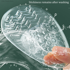 Coussinets en gel pour l'avant-pied pour talons hauts, inserts antidérapants et anti-frottement pour sandales, coussin de soin des pieds soulageant la douleur avec particules massantes - Product Image 6