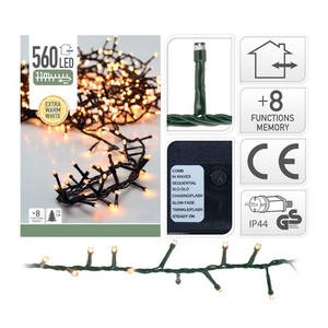 Guirnalda exterior tipo espino, 560 LED, luz cálida, IP44, 14m, multifunción; ideal para decorar y ambientar espacios al aire libre. - Product Image 1