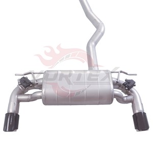 Sistema de Escape Catback Vortex Performance para BMW 340i F30 F32 B58 3.0T con Sistema de Válvulas Dobles y Puntas de Fibra de Carbono, Kit de Acero Inoxidable - Product Image 3