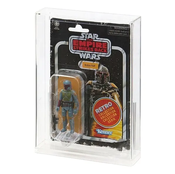 Clear Acrylic Carded Star wars Display Case Protector for Hasbro ESB Retro Collection