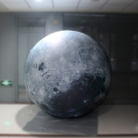 Décoration de boule de lune géante gonflable éclairée par LED, étanche à l'air