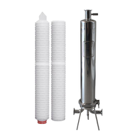 Veste chauffante 150 ° C Haute viscosité 1000cP | Boîtier de filtre liquide sanitaire rond de 20 pouces en acier inoxydable 316L pour filtration de polymères en phase fondue